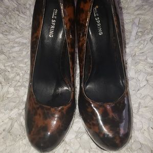 Leopard  platform stiletto